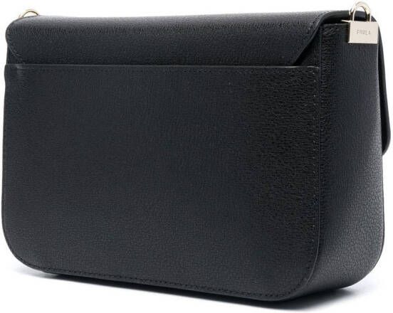 Furla Crossbodytas met logoband Zwart