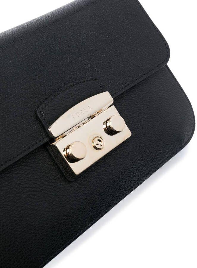 Furla Crossbodytas met logoband Zwart