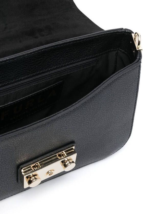 Furla Crossbodytas met logoband Zwart