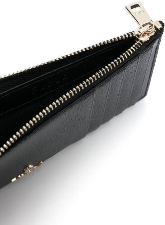Furla Portemonnee met logoplakkaat Zwart