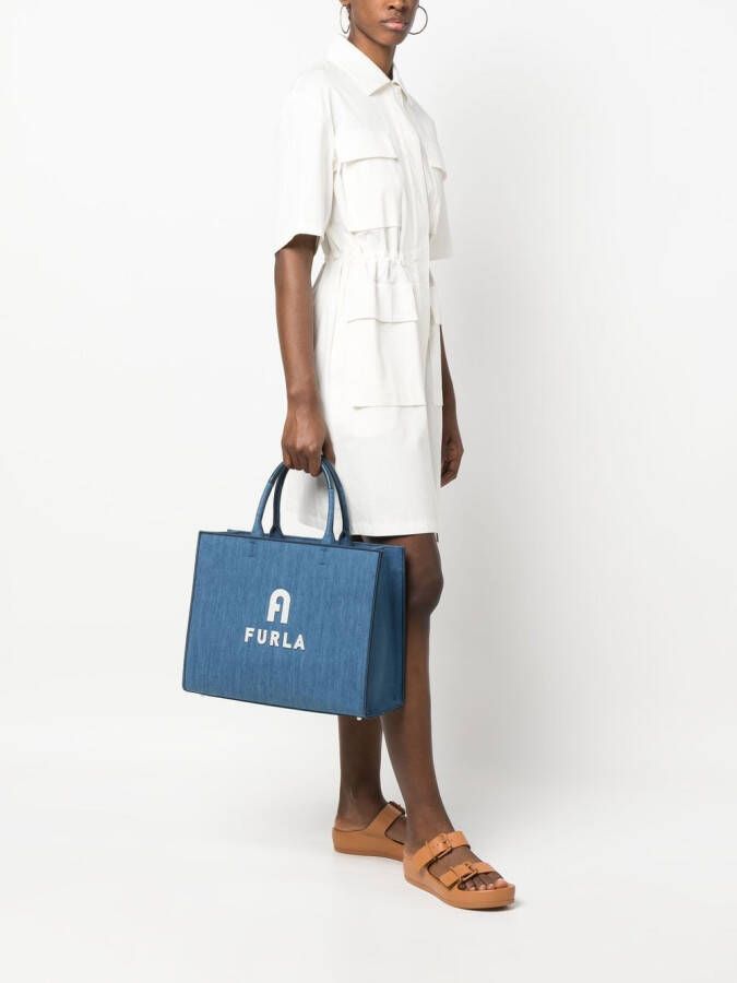 Furla Opportunity shopper Blauw