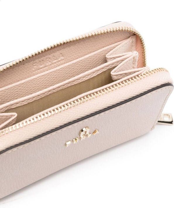 Furla Portemonnee met logoplakkaat Beige