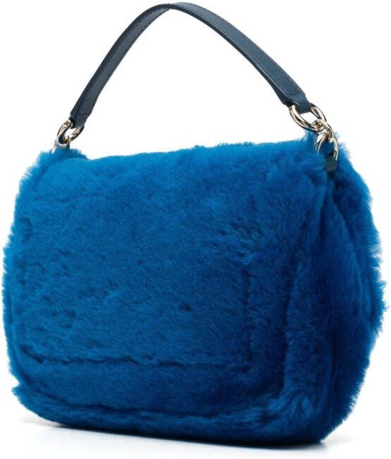 Furla Shopper met logodetail Blauw