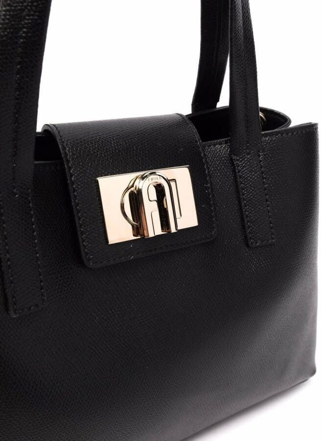 Furla Shopper met vierkante gesp Zwart