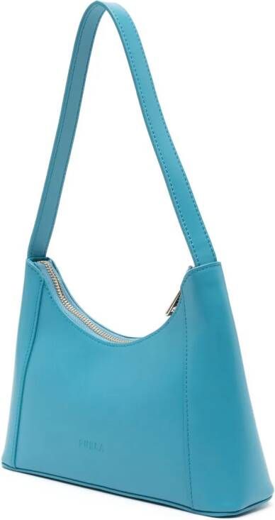 Furla Diamante leren shopper Blauw