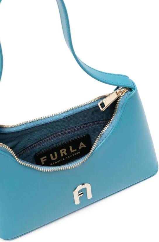Furla Diamante leren shopper Blauw
