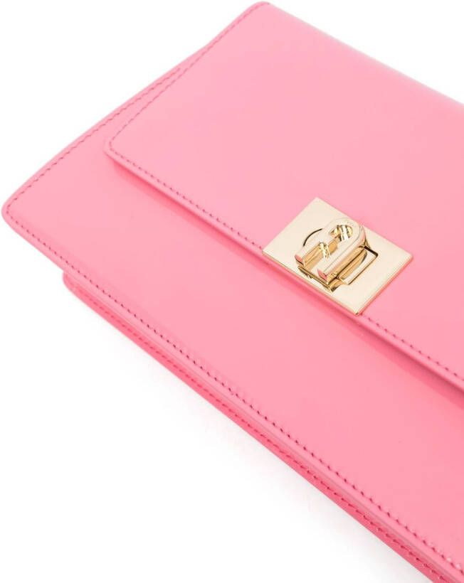 Furla Zow crossbodytas met logo Roze