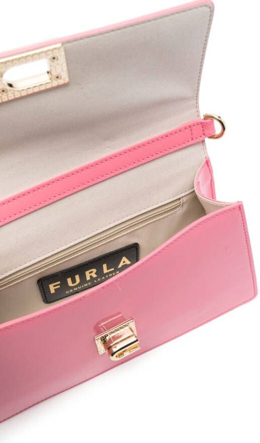 Furla Zow crossbodytas met logo Roze