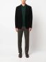 FURSAC Button-up wollen poloshirt Groen - Thumbnail 2