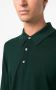 FURSAC Button-up wollen poloshirt Groen - Thumbnail 5