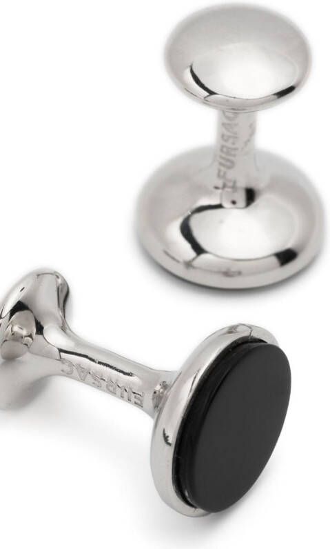 FURSAC Manchetknopen met gegraveerd logo Zilver