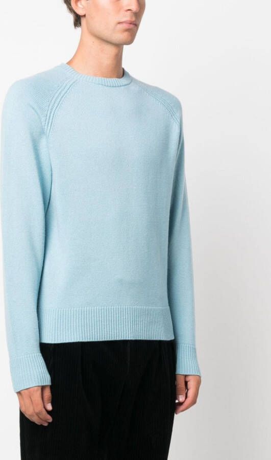 FURSAC Katoenen trui met ronde hals Blauw