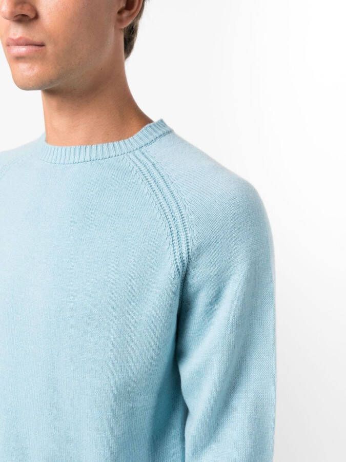 FURSAC Katoenen trui met ronde hals Blauw