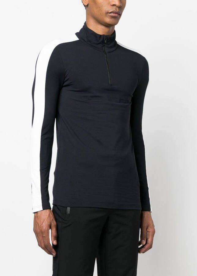 Fusalp Actieve top met halve rits Zwart