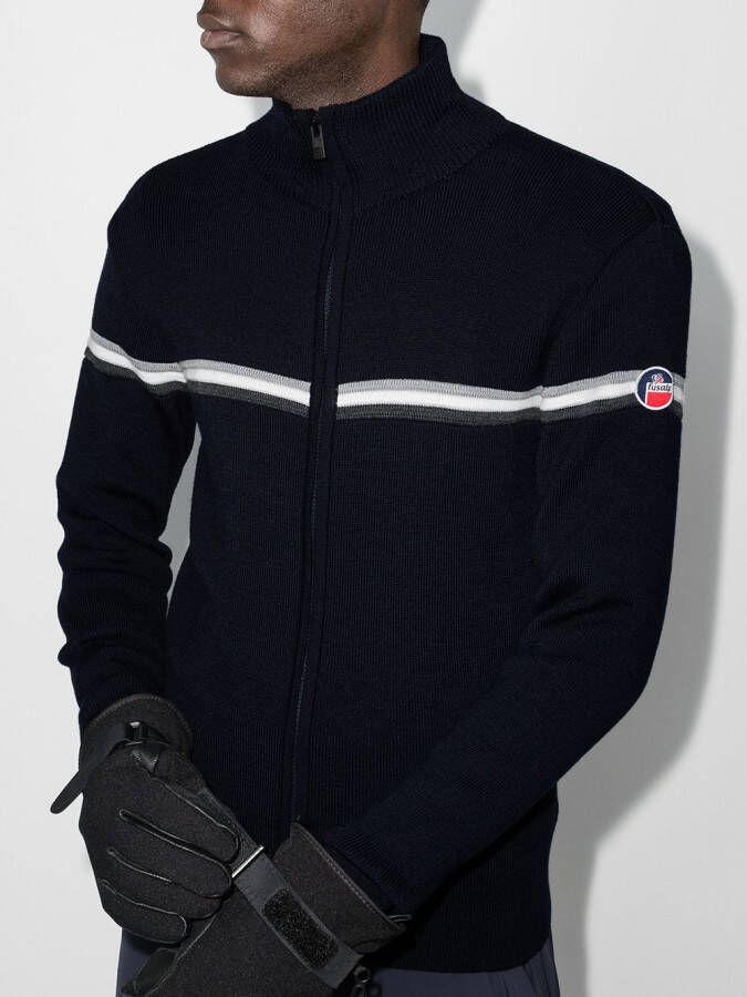 Fusalp Trui met gestreept detail Blauw