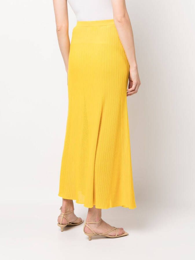 Gabriela Hearst High waist rok Geel