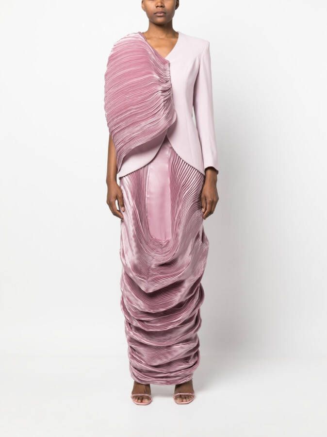 Gaby Charbachy Asymmetrische maxi-jurk Roze