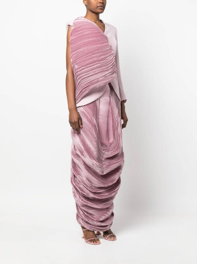 Gaby Charbachy Asymmetrische maxi-jurk Roze