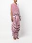 Gaby Charbachy Asymmetrische maxi-jurk Roze - Thumbnail 3