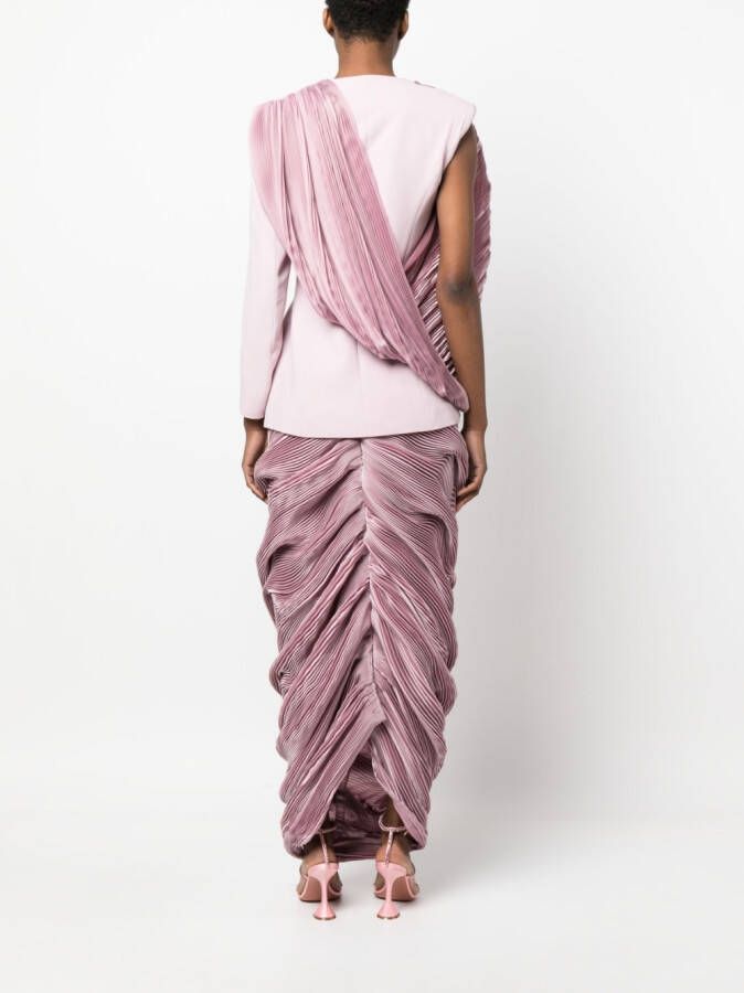 Gaby Charbachy Asymmetrische maxi-jurk Roze