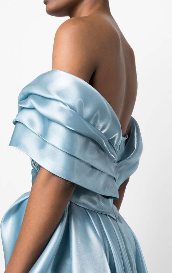 Gaby Charbachy Maxi-jurk verfraaid met pailletten Blauw