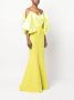 Gaby Charbachy Off-shoulder maxi-jurk Groen - Thumbnail 3