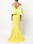 Gaby Charbachy Off-shoulder maxi-jurk Groen - Thumbnail 4