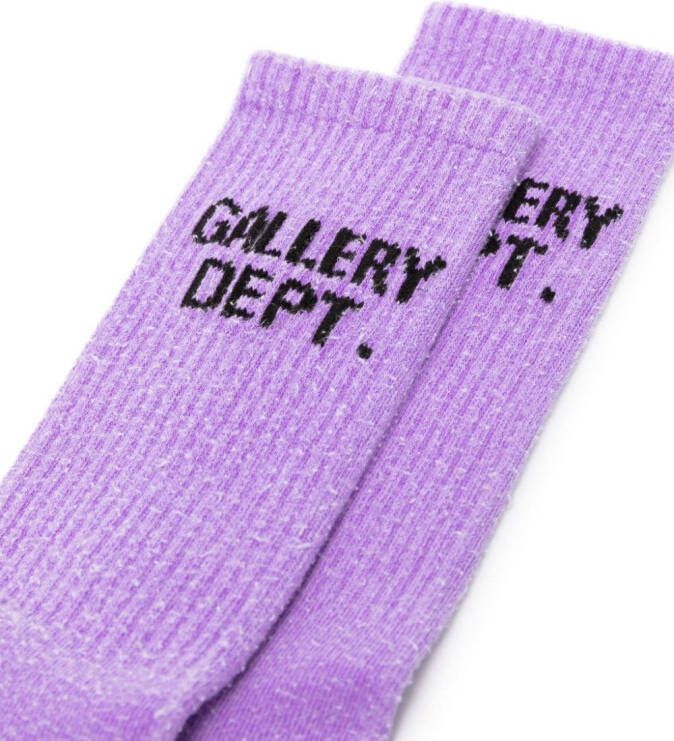 GALLERY DEPT. Clean intarsia sokken Paars