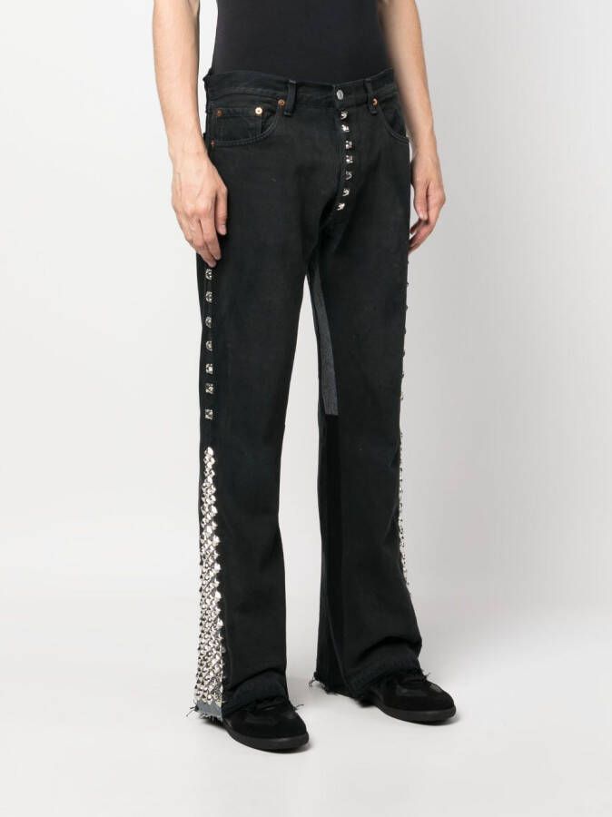 GALLERY DEPT. Jeans met logopatch Zwart