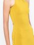 Galvan Asymmetrische midi-jurk Geel - Thumbnail 4