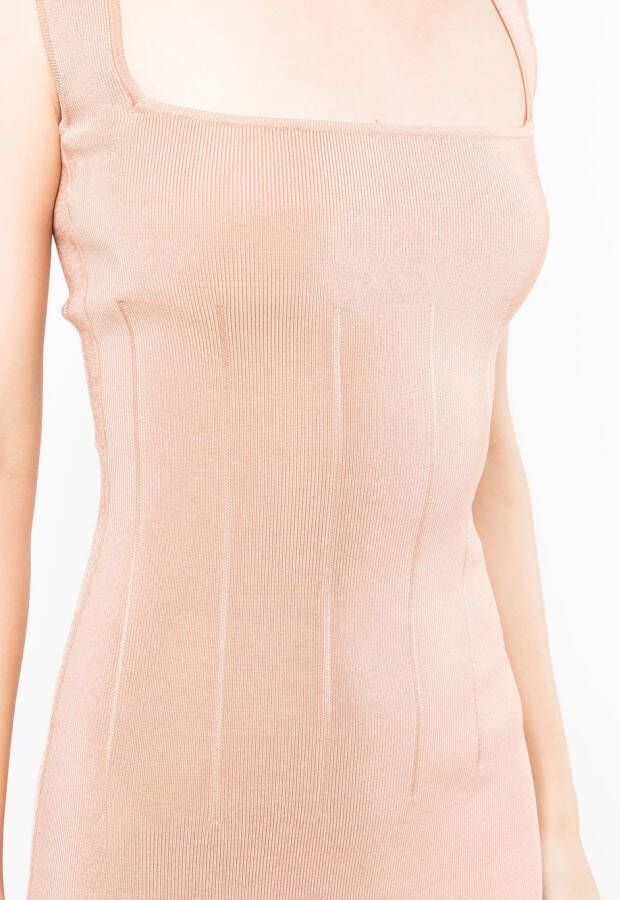Galvan Jurk van peplum Roze