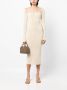 Galvan Midi-jurk Beige - Thumbnail 2