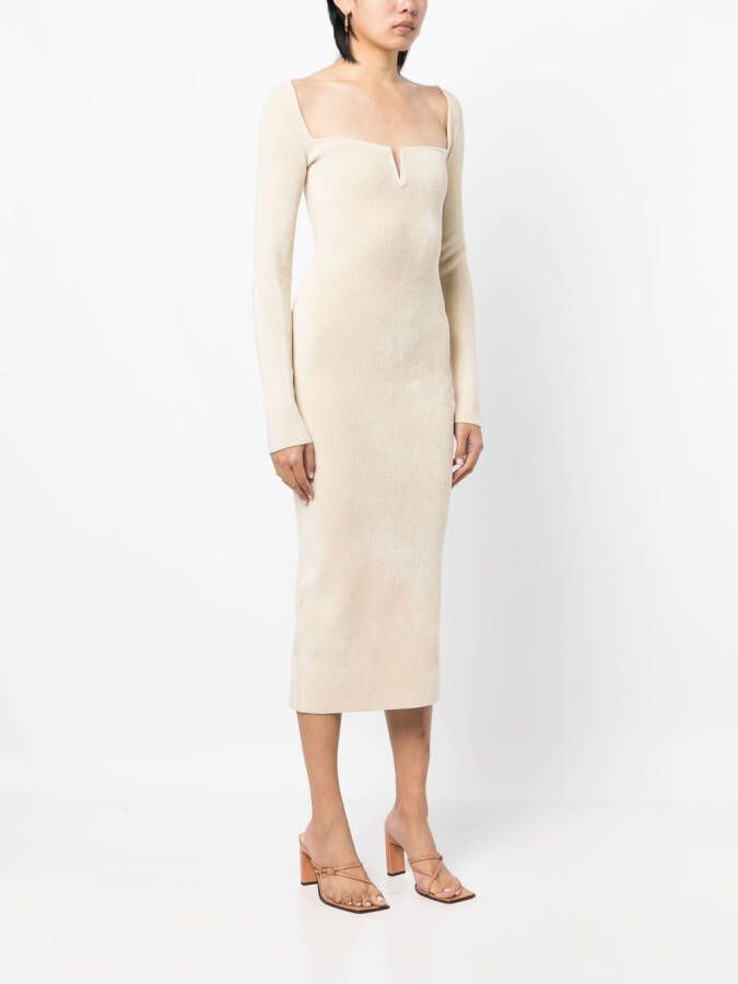 Galvan Midi-jurk Beige
