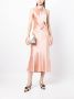 Galvan London Satijnen jurk Roze - Thumbnail 2