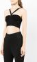 Galvan Venus bralette met bustier-stijl met ruches Zwart - Thumbnail 3