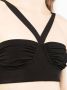 Galvan Venus bralette met bustier-stijl met ruches Zwart - Thumbnail 5