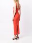 Galvan London Kali jurk met uitgesneden detail Rood - Thumbnail 4