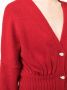 Galvan Vest met geribbelde afwerking Rood - Thumbnail 5
