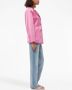 GANNI Blazer met enkele rij knopen Roze - Thumbnail 4