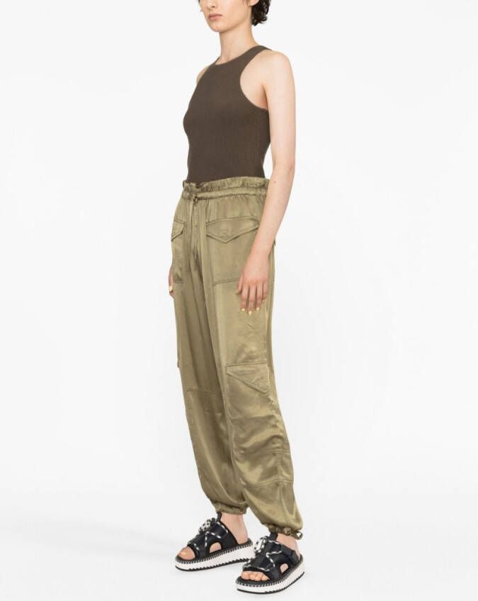 GANNI Cargo broek Groen