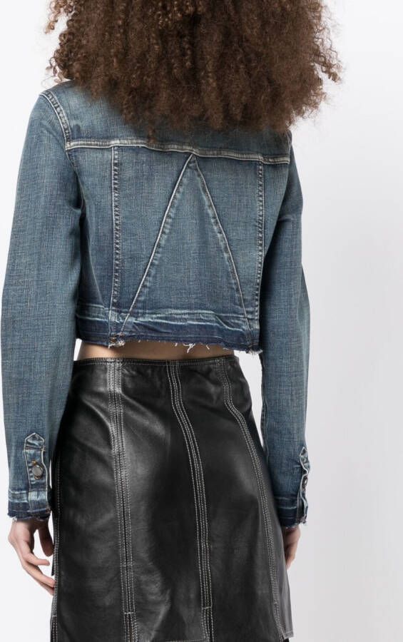 GANNI Denim jack Blauw