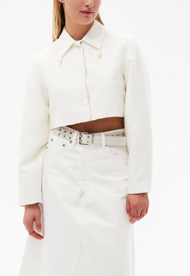GANNI Cropped jack Wit