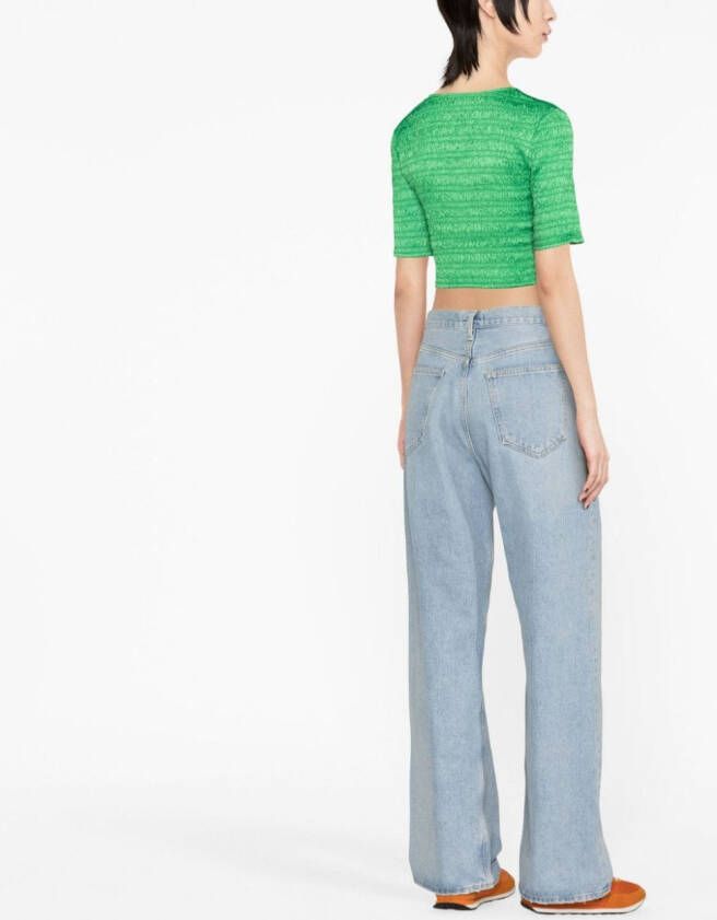 GANNI Cropped top Groen