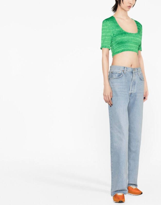 GANNI Cropped top Groen