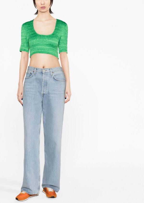 GANNI Cropped top Groen