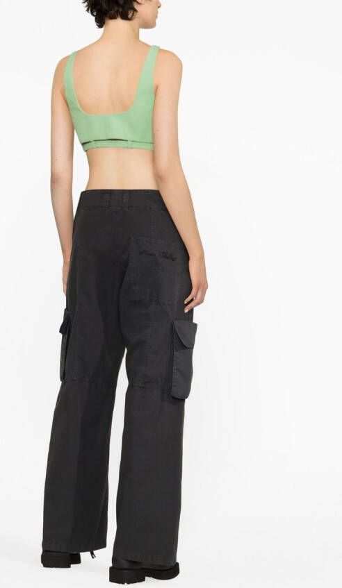 GANNI Cropped top Groen