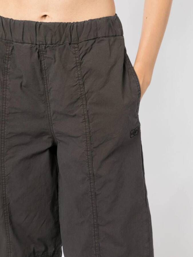 GANNI Pantalon met elastische taille Grijs