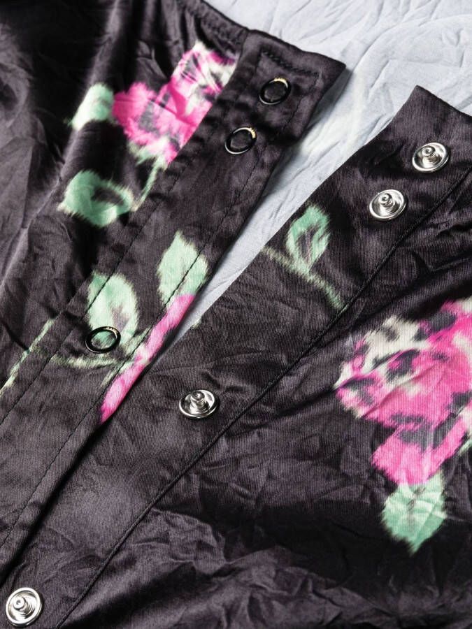GANNI Jurk met bloemenprint Zwart