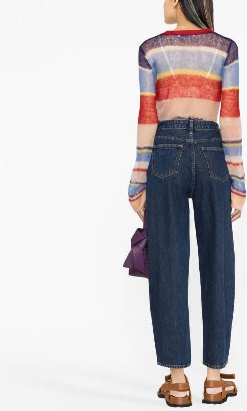 GANNI High waist jeans Blauw