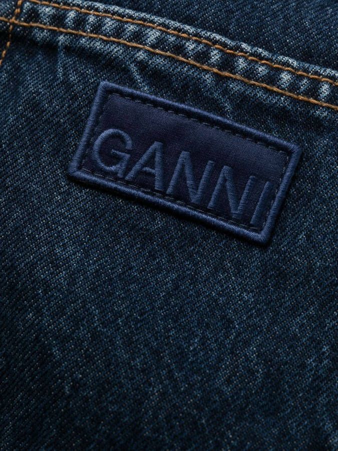 GANNI High waist jeans Blauw
